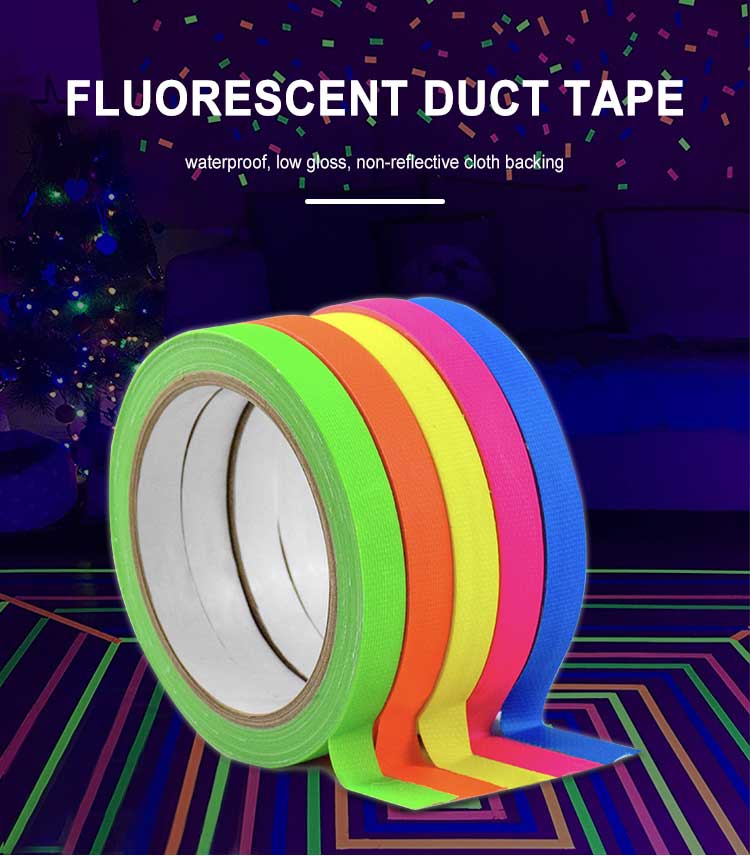 MAGIIN Neon Klebeband Fluoreszierende Gaffa Tape UV aktiv Tape
