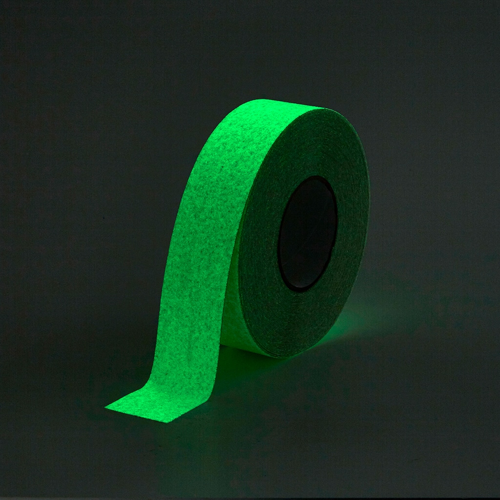 Glow-in-the-dark anti-slip tape