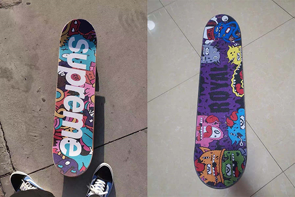 Custom skateboard grip tape