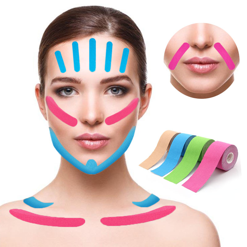 Kinesiology Tape on face